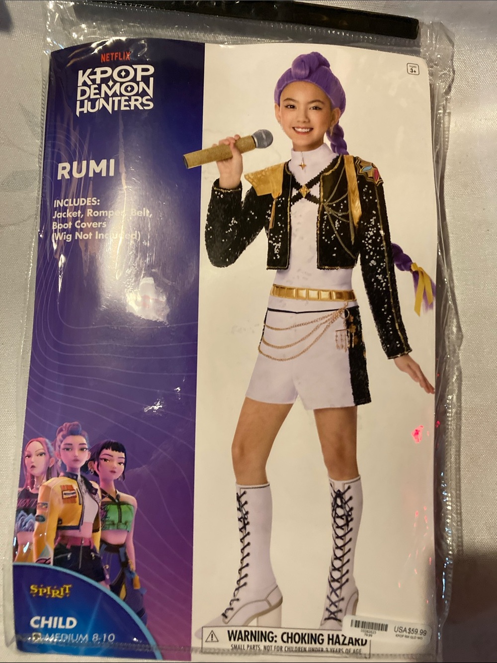 Netflix K-Pop Demon Hunters Rumi Kids haloween Costume – set size M
